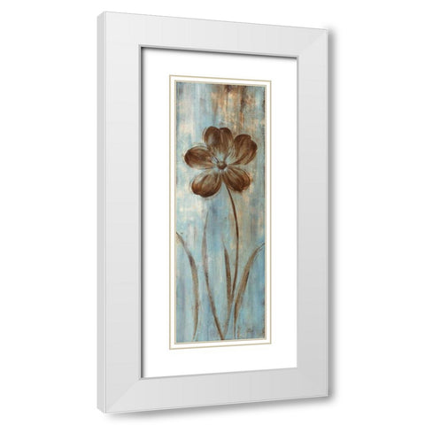 Mays Arrival II White Modern Wood Framed Art Print with Double Matting by Nan