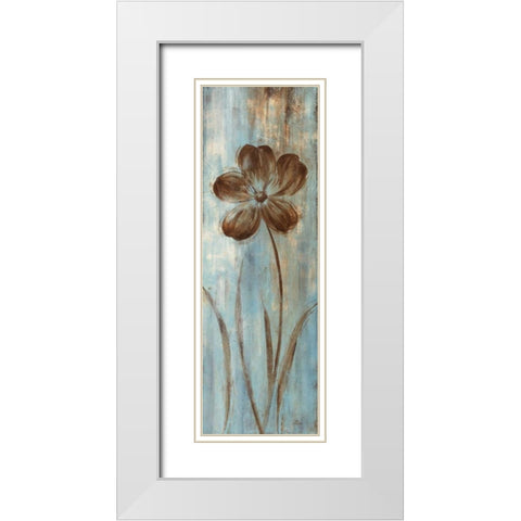 Mays Arrival II White Modern Wood Framed Art Print with Double Matting by Nan