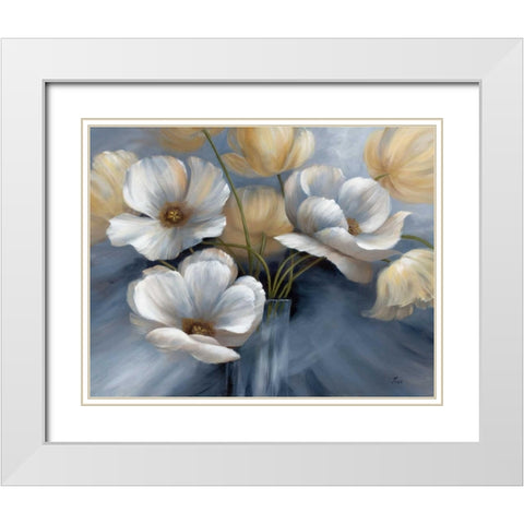 Scent of Summer I White Modern Wood Framed Art Print with Double Matting by Nan