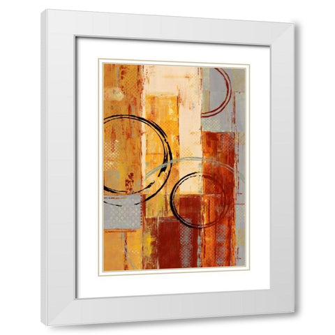 As It Goes II White Modern Wood Framed Art Print with Double Matting by Donovan, Maria
