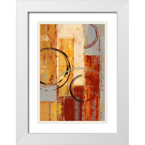As It Goes II White Modern Wood Framed Art Print with Double Matting by Donovan, Maria