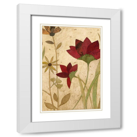 Urban Folk Art II White Modern Wood Framed Art Print with Double Matting by Olson, Charlene