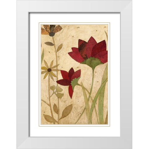 Urban Folk Art II White Modern Wood Framed Art Print with Double Matting by Olson, Charlene