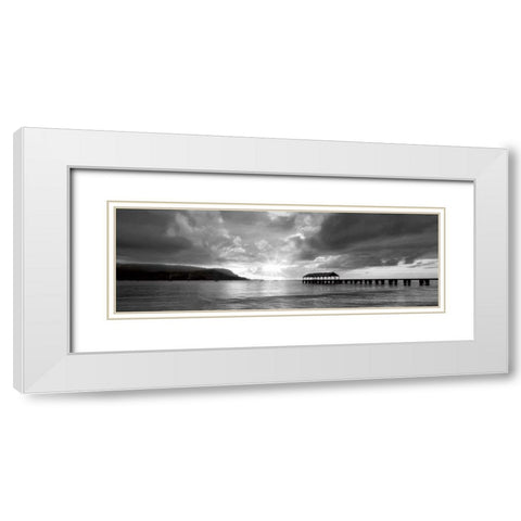 Kauai I White Modern Wood Framed Art Print with Double Matting by Frates, Dennis
