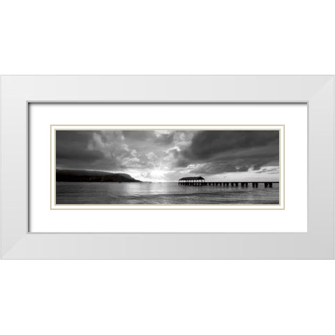 Kauai I White Modern Wood Framed Art Print with Double Matting by Frates, Dennis