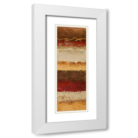 Infused I White Modern Wood Framed Art Print with Double Matting by Olson, Norm