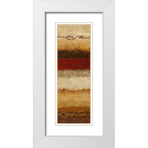 Infused II White Modern Wood Framed Art Print with Double Matting by Olson, Norm