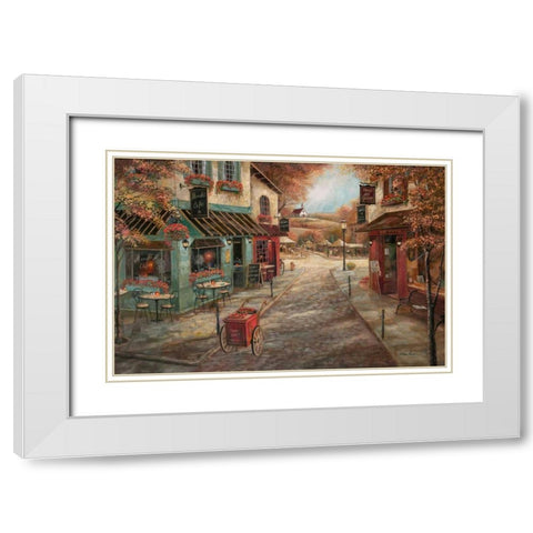 Fall Splendor White Modern Wood Framed Art Print with Double Matting by Manning, Ruane