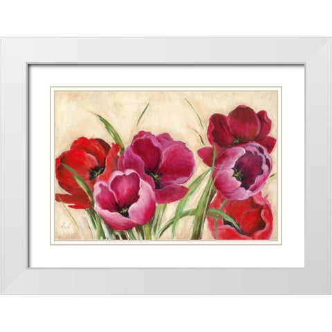 Summer Scent White Modern Wood Framed Art Print with Double Matting by Tava, Janet