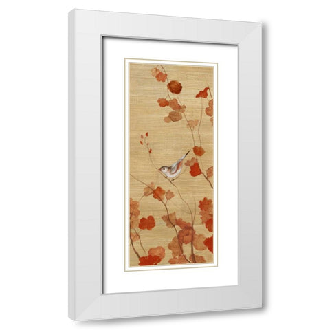 Spring Return - Detail II White Modern Wood Framed Art Print with Double Matting by Tava Studios