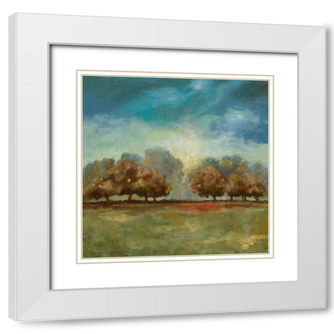 Clearing Sky II White Modern Wood Framed Art Print with Double Matting by Robinson, Carol