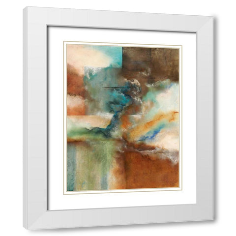 Rare Earth I White Modern Wood Framed Art Print with Double Matting by Olson, Norm