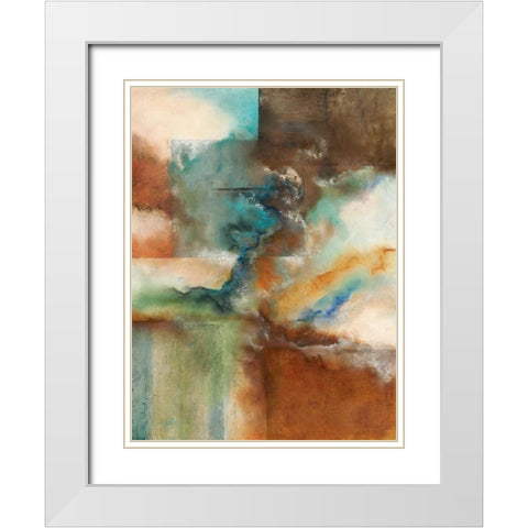 Rare Earth I White Modern Wood Framed Art Print with Double Matting by Olson, Norm