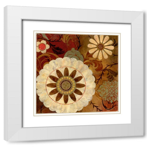 Turku I White Modern Wood Framed Art Print with Double Matting by Robinson, Carol