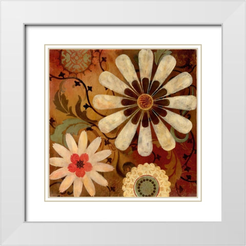 Turku II White Modern Wood Framed Art Print with Double Matting by Robinson, Carol