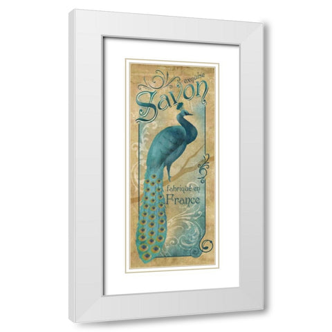 Exquise Savon White Modern Wood Framed Art Print with Double Matting by Knutsen, Conrad