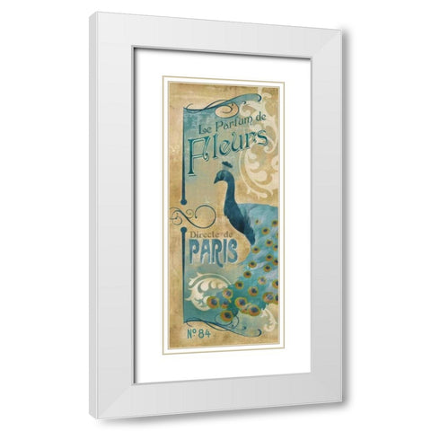Le Parfum de Fleurs White Modern Wood Framed Art Print with Double Matting by Knutsen, Conrad
