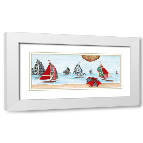 South of France II White Modern Wood Framed Art Print with Double Matting by Tava Studios