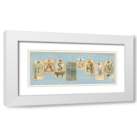 Wash and Dry White Modern Wood Framed Art Print with Double Matting by Robinson, Carol