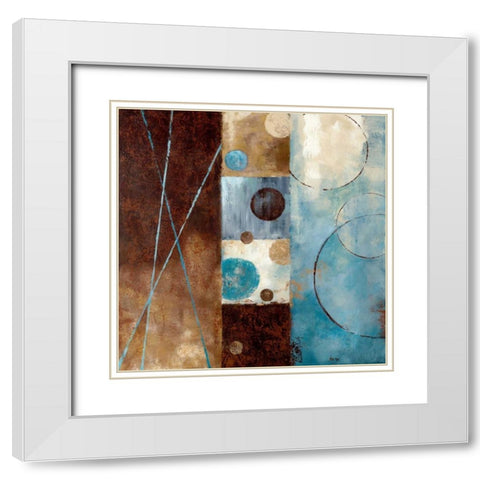 Roll With It I White Modern Wood Framed Art Print with Double Matting by Nan