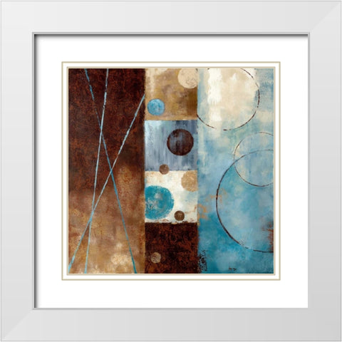 Roll With It I White Modern Wood Framed Art Print with Double Matting by Nan