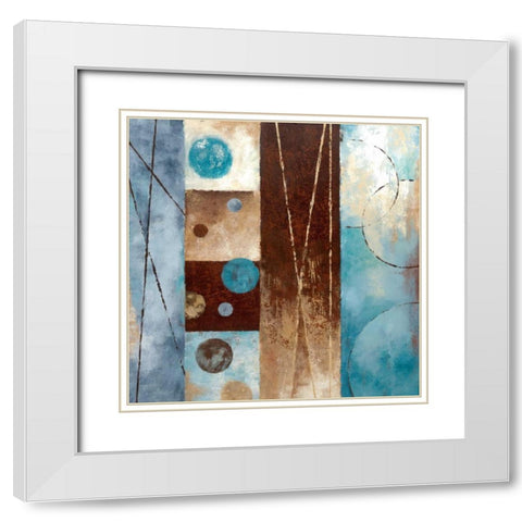 Roll With It II White Modern Wood Framed Art Print with Double Matting by Nan