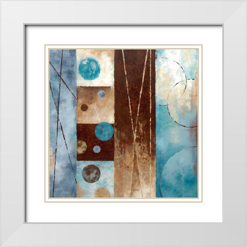 Roll With It II White Modern Wood Framed Art Print with Double Matting by Nan