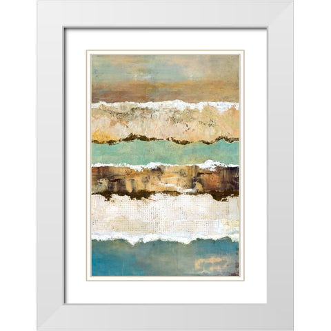 On the Edge II White Modern Wood Framed Art Print with Double Matting by Olson, Norm