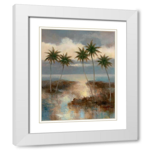 After the Rain I White Modern Wood Framed Art Print with Double Matting by Chiu, T.C.