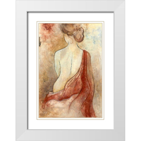 Le Bain White Modern Wood Framed Art Print with Double Matting by Tava Studios