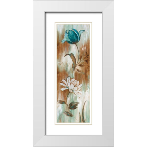 Natures Patina I White Modern Wood Framed Art Print with Double Matting by Nan