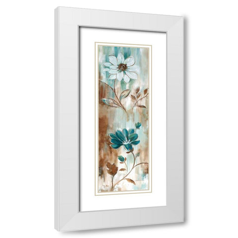 Natures Patina II White Modern Wood Framed Art Print with Double Matting by Nan
