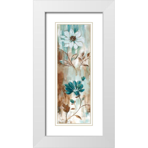 Natures Patina II White Modern Wood Framed Art Print with Double Matting by Nan