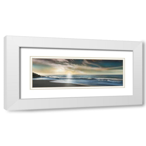 The Promise White Modern Wood Framed Art Print with Double Matting by Calascibetta, Mike