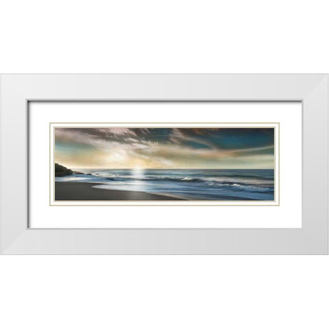The Promise White Modern Wood Framed Art Print with Double Matting by Calascibetta, Mike