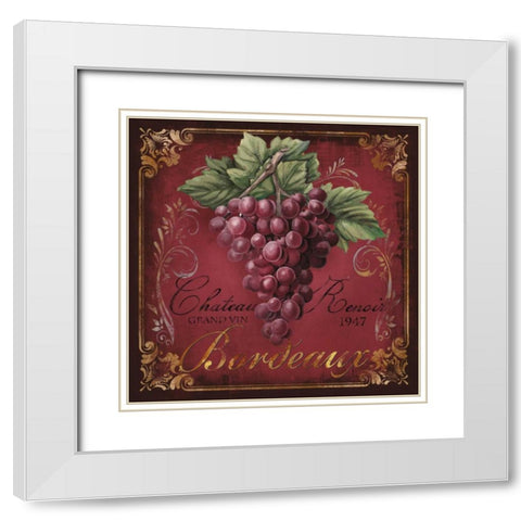 Chateau Renoir White Modern Wood Framed Art Print with Double Matting by Knutsen, Conrad