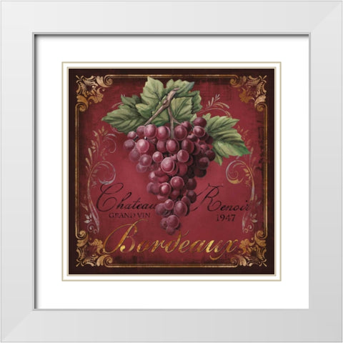 Chateau Renoir White Modern Wood Framed Art Print with Double Matting by Knutsen, Conrad