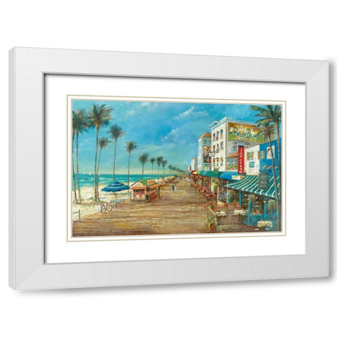 A Day On White Modern Wood Framed Art Print with Double Matting by Manning, Ruane