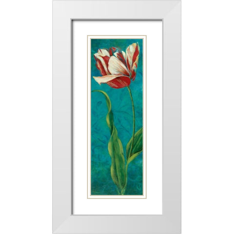 Sultans Garden II White Modern Wood Framed Art Print with Double Matting by Donovan, Maria