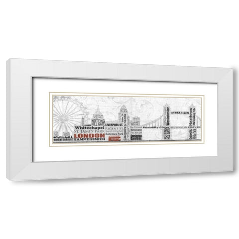 London White Modern Wood Framed Art Print with Double Matting by Craven, Katrina
