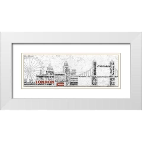 London White Modern Wood Framed Art Print with Double Matting by Craven, Katrina