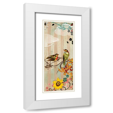 Vintage Love White Modern Wood Framed Art Print with Double Matting by Donovan, Kelly