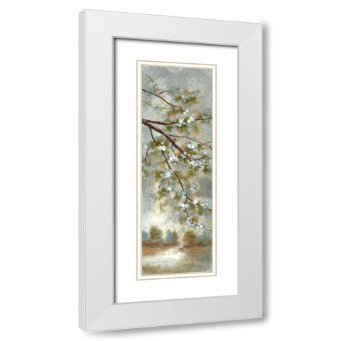 May Awaits I White Modern Wood Framed Art Print with Double Matting by Nan
