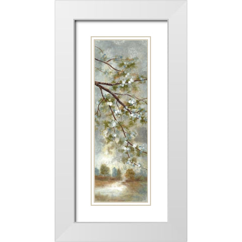 May Awaits I White Modern Wood Framed Art Print with Double Matting by Nan