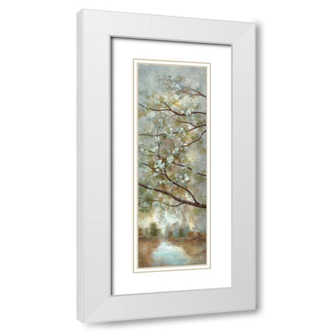 May Awaits II White Modern Wood Framed Art Print with Double Matting by Nan