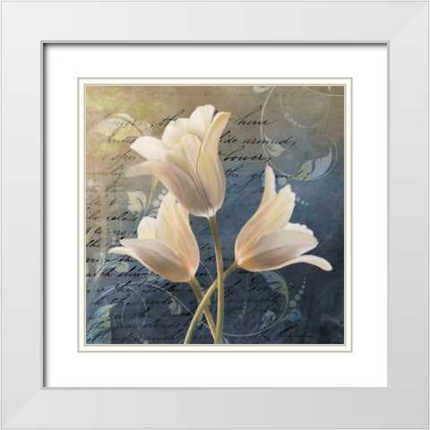 Sweet Breeze II White Modern Wood Framed Art Print with Double Matting by Knutsen, Conrad