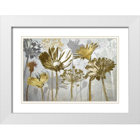 Summers Field White Modern Wood Framed Art Print with Double Matting by Craven, Katrina