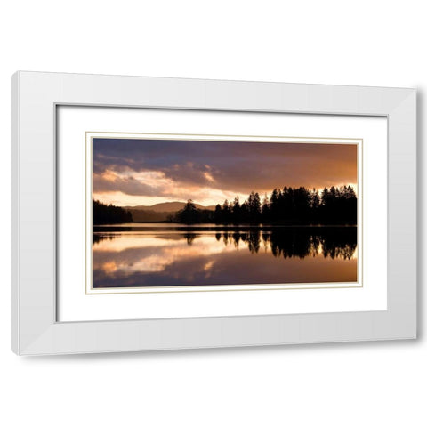 Hammersley Inlet White Modern Wood Framed Art Print with Double Matting by Delimont, Danita
