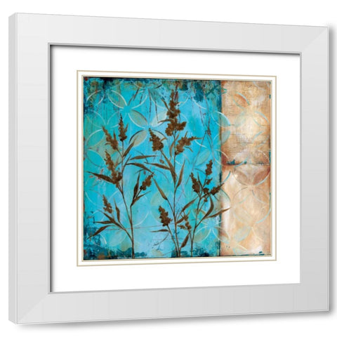 Northern Light II White Modern Wood Framed Art Print with Double Matting by Robinson, Carol