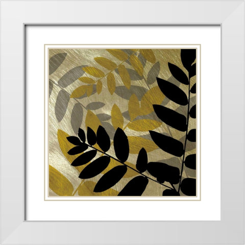 Shimmering Light II White Modern Wood Framed Art Print with Double Matting by Craven, Katrina